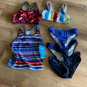 Lot of girls swimsuits. Mix and match size 14